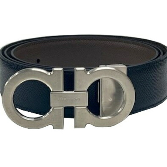 Salvatore Ferragamo Men's Reversible Leather Belt, Size 115 - Picture 1 of 9